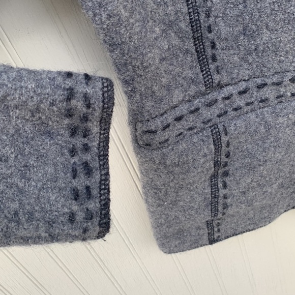 Venario Boiled wool blazer Gray - Picture 8 of 11